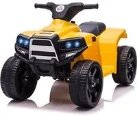 Mini Quad Elettrico per Bambini 6V Nero e Giallo