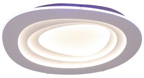 Plafoniera LED Astrid bianco IP20 cct da bianco caldo a bianco freddo con regolazione di temperatura, 3400 lumen NOVECENTO