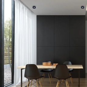 Faretto da incasso NUSA 1xGU5,3/MR16/50W/12V arrotondato nero