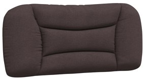 Cuscino testiera marrone scuro 80 cm in tessuto