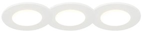 Set di 3 faretti da incasso rotondi LED 4W biancchi IP65 - BLANCA