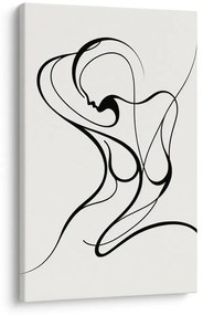 Quadro su tela – Linea astratta di donna