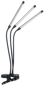 Lampada LED dimmerabile con clip per piante VITARO 3xLED/10W/230V nera