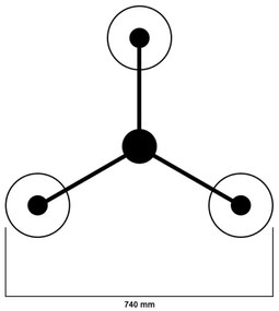 Jupiter 1170 - Lampada a sospensione XSARA 3xE27/60W/230V