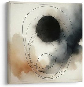 Quadro su tela – Linee geometriche e toni fumosi