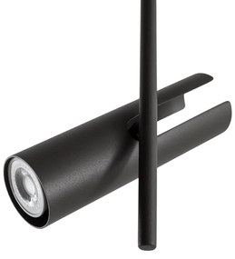 SIGMA Faretto da soffitto Leda 2, verde oliva, a 2 luci, acciaio, altezza 55 cm