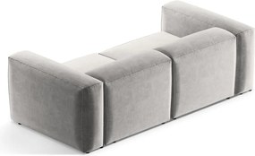 Divano grigio chiaro 224 cm Bergamo – Cosmopolitan Design