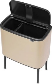 Bidone in acciaio touch per raccolta differenziata in oro 34 l Bo Touch Bin - Brabantia