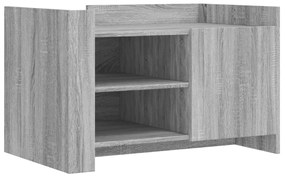 Tavolino salotto grigio sonoma 80x50x50 cm legno multistrato