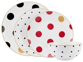 Set da tavola 24 pezzi in porcellana, multicolore