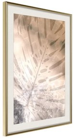 Poster  Monstera of Dreams  Cornice Quadri Cornice d'oro con passe-partout, Larghezza x Altezza Home decor 20x30