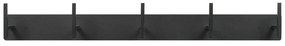 Attaccapanni da parete nero in metallo 64 cm Chapman – Spinder Design