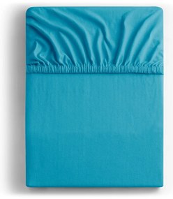 Lenzuolo con angoli blu in jersey 90x200 cm Amber – Restilo