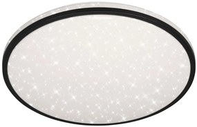 Plafoniera LED Skizo Ø 49.2 cm nero IP20, 4400 lumen
