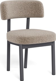 Sedia imbottita TORAY Beige Latte (Monza 60) / struttura nera