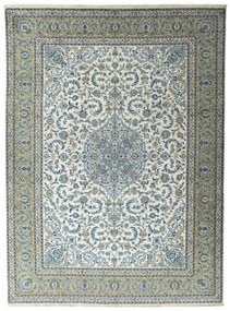 Kashan Tappeto 410 x 300 Beige (Iran) Annodato A Mano