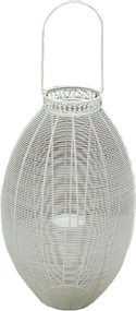 portacandela stile provenzale in ferro verniciato cm 19 x 37,5 x 56 h