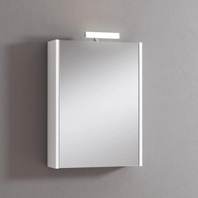 Pensile con luce Akira L 51.5 x P 15.5 x H 70 cm laccato bianco opaco