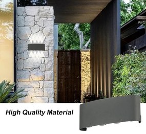 Brilagi - Lampada da parete LED per esterni FLAREBOX LED/8W/230V antracite IP65