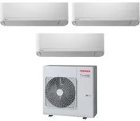 Climatizzatore Condizionatore Toshiba Trial Split Inverter serie SEIYA 7+7+7 RAS-3M26U2AVG-E R-32 Wi-Fi Optional 7000+7000+7000