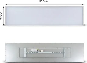 Brilagi - Apparecchio LED dimmerabile SLIMFRAME LED/58W/230V 120x30 cm bianco + telecomando