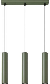 Sollux SL.1486 - Lampadario a sospensione con filo LAGOS 3xGU10/10W/230V verde
