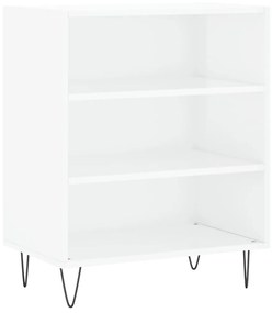 Credenza bianco lucido 57x35x70 cm in legno multistrato