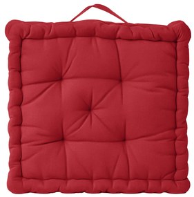 Cuscino materasso 45x45 cm rosso