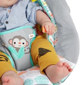 Bright Starts - Lettino vibrante per bambini con melodia WHIMSICAL WILD 3xLR14