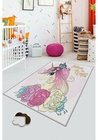 Tappeto antiscivolo per bambini Unicorno, 180 x 280 cm - Conceptum Hypnose