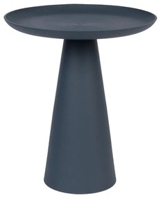 Tavolino in alluminio blu , ø 39,5 cm Ringar - White Label