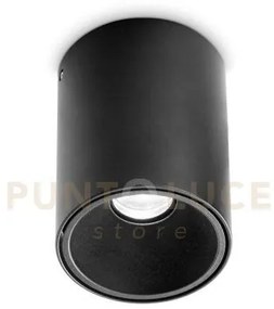 Lampada da soffitto nitro pl 15w round nero