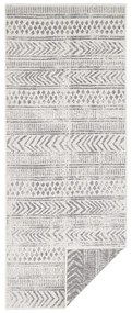 Tappeto da esterno grigio e crema , 80 x 250 cm Biri - NORTHRUGS
