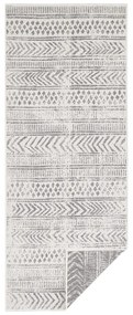 Tappeto da esterno grigio e crema , 80 x 350 cm Biri - NORTHRUGS