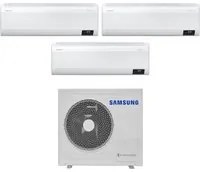 Climatizzatore Condizionatore Samsung Trial Split Inverter serie WINDFREE ELITE 9+9+9 con AJ068TXJ3KG/EU R-32 Wi-Fi integrato 9000+9000+9000