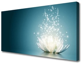 Quadro stampa su tela Pianta di fiori di loto 100x50 cm