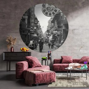 Carta Da Parati Circolare Hong Kong The Old Days 190 Cm /
