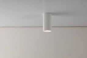 Plafoniera Rotonda GU10 e GU5.3 in Gesso Pitturabile Ø70x140mm