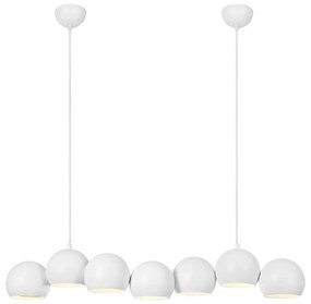 Lampadario bianco con paralume in metallo Cupolo – Markslöjd