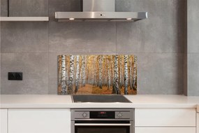 Pannello paraschizzi cucina Alberi d'autunno 100x50 cm