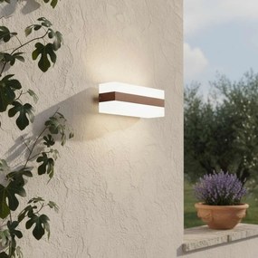 Applique 2xE27 per esterni a Luce Diffusa IP65 Corten - Serie Glow