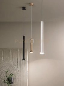 Sospensione lila piccola oro h.26cm d.6,6cm 1 luce attacco gu10