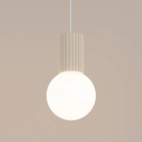 Sollux SL.1719 - Lampadario a sospensione con filo HALO 1xG9/8W/230V diametro 12 cm color crema