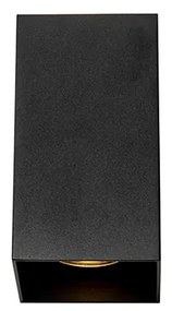 Applique da parete quadrata di design nera - Sabbir