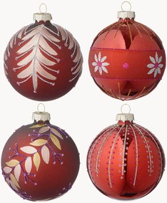 Set di 4 palline di Natale fatte a mano Seraphim