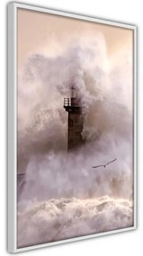 Poster Lighthouse During a Storm