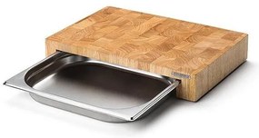 Continenta C4026 - Tagliere da cucina con vasca 39 x 27 cm gomma fig