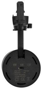 Faro LED 40W Dimmerabile 0-10V per Binario Trifase 38/60° Nero CCT Colore Bianco Variabile CCT