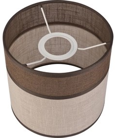 Paralume di ricambio ANDREA E27 Ø16 cm marrone/beige