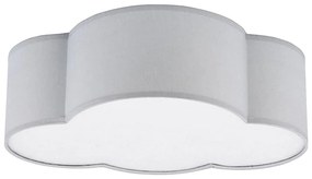 Plafoniera per bambini CLOUD MINI 2xE27/15W/230V grigio